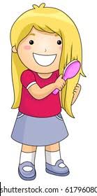 Brush her hair